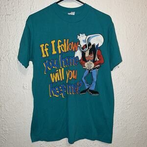 Vintage 80s Sun Sportswear Inc Perverted Cowboy Parody Gag Single Stitch Shirt L